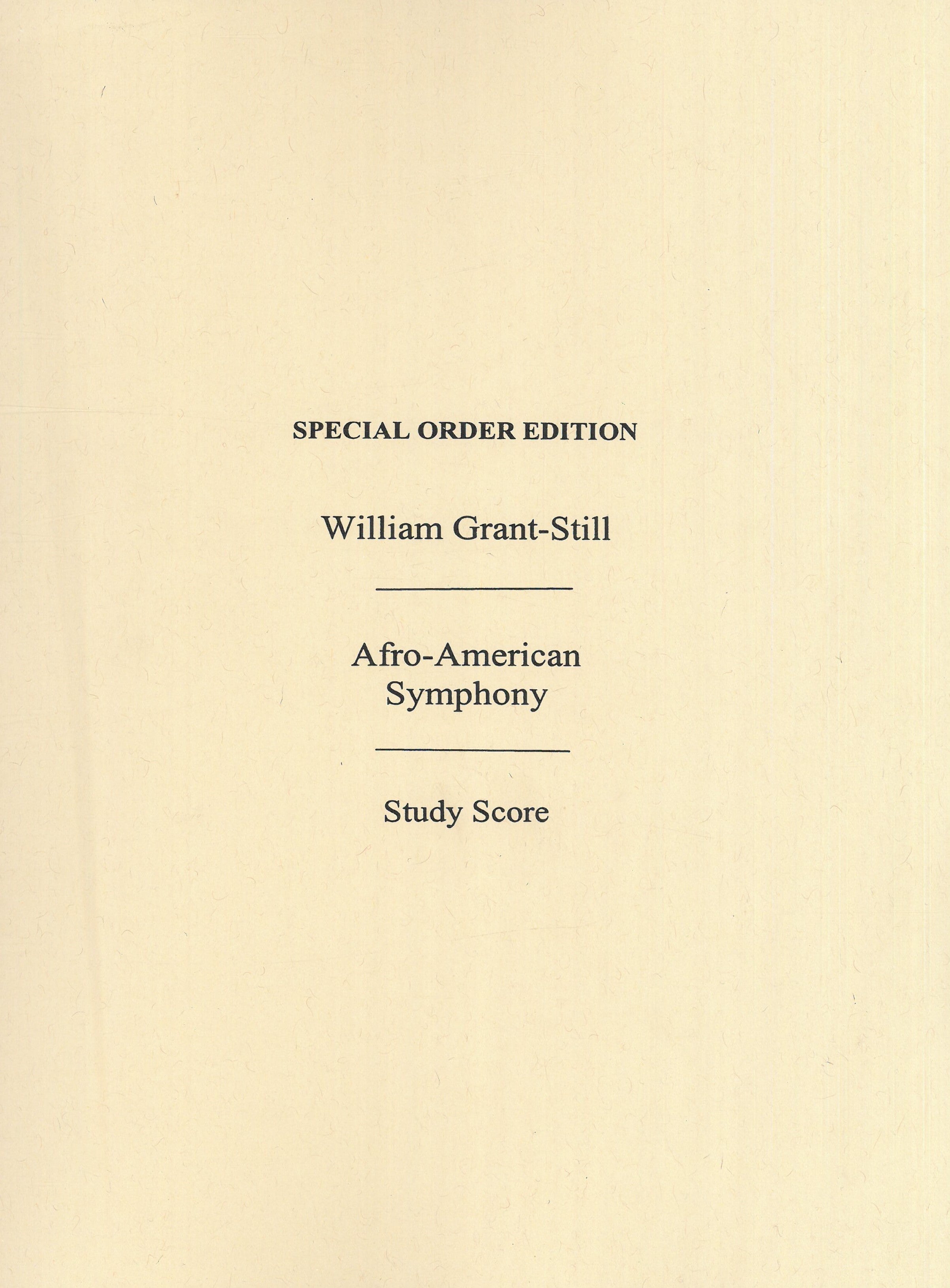 Still: Afro-American Symphony – Ficks Music
