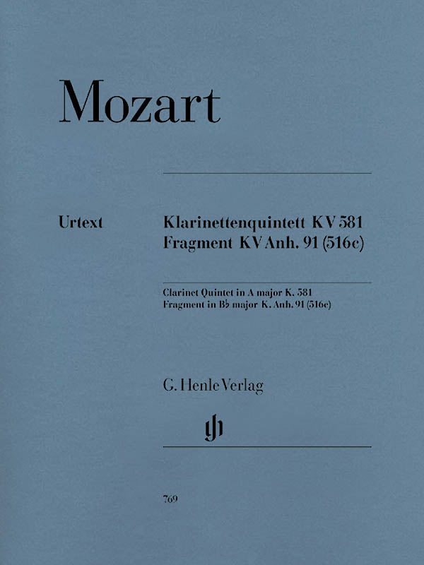 Mozart: Clarinet Quintet in A Major, K. 581 ("Stadler Quintet")