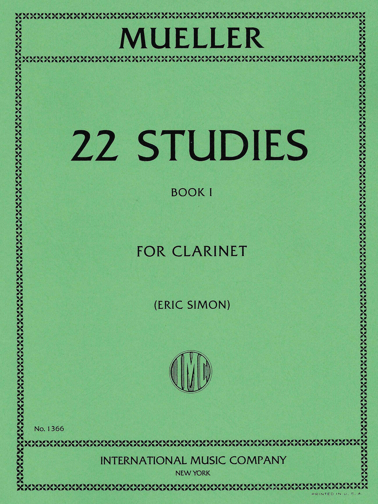 Müller: 22 Studies - Volume 1 (Nos. 1-12)