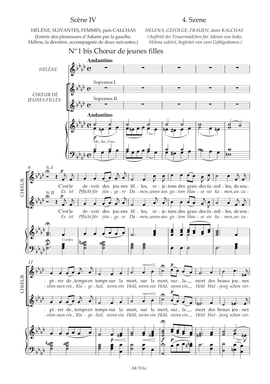 オペラヴォーカルスコア　美しきエレーヌ　オッフェンバック 美しきエレーヌ」序曲／la Belle Helene - OFFENBACH – ウィンズ