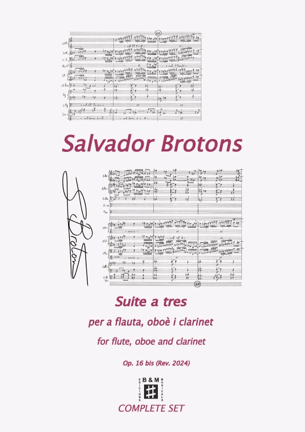 Brotons: Suite for Three, Op. 16b