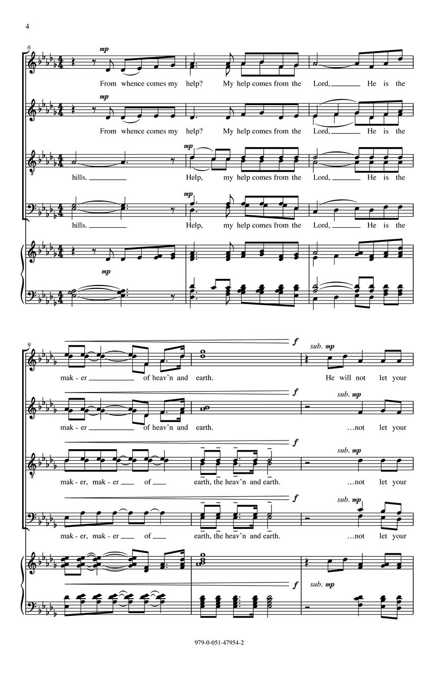 Runestad: I Will Lift Mine Eyes