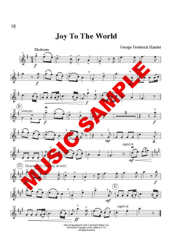 Intermediate Music for Four Christmas