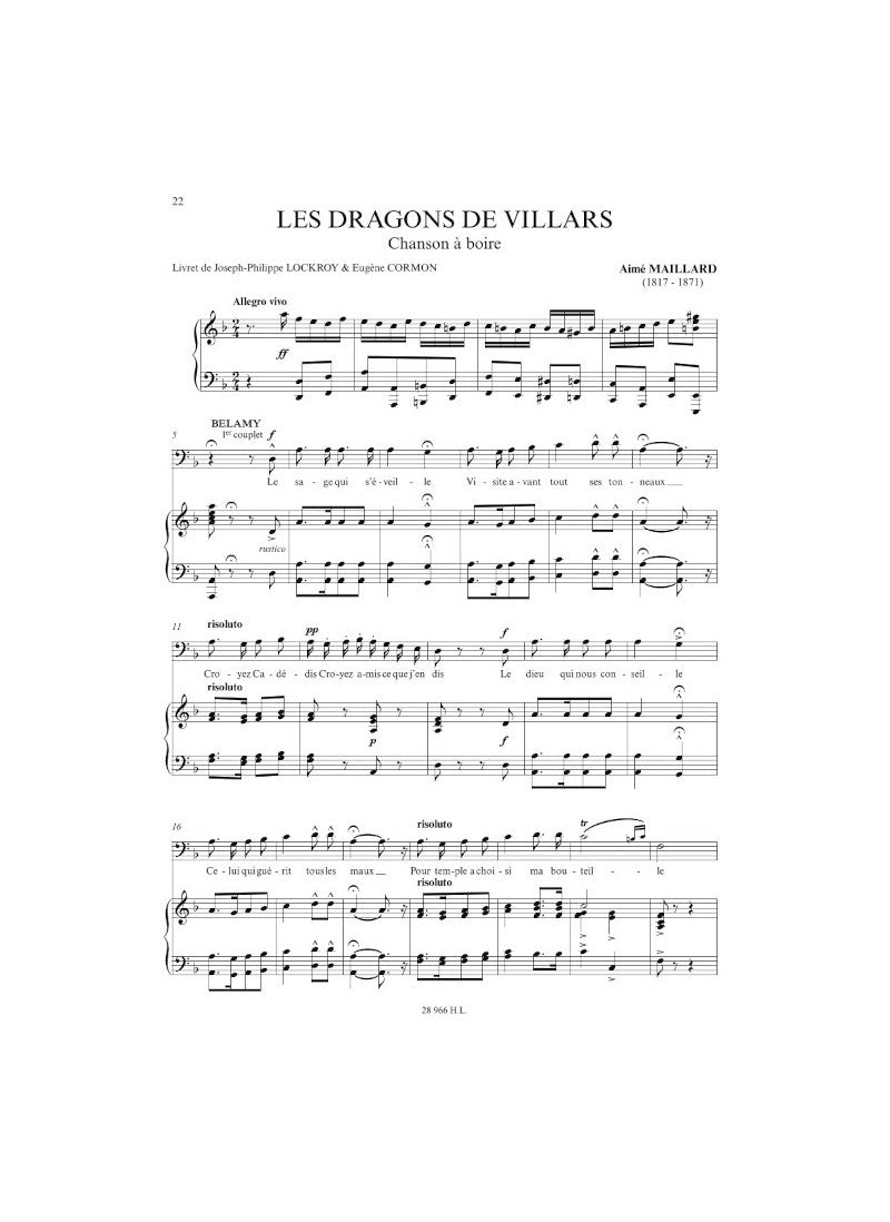 Airs d'opéras comiques - Baritone