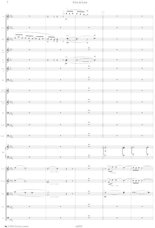 Debussy: Clair de lune (arr. for orchestra)