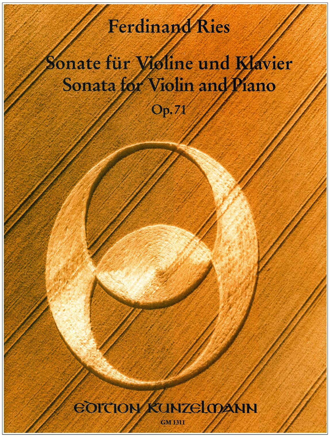 Ries: Violin Sonata in C-sharp Minor, Op. 71