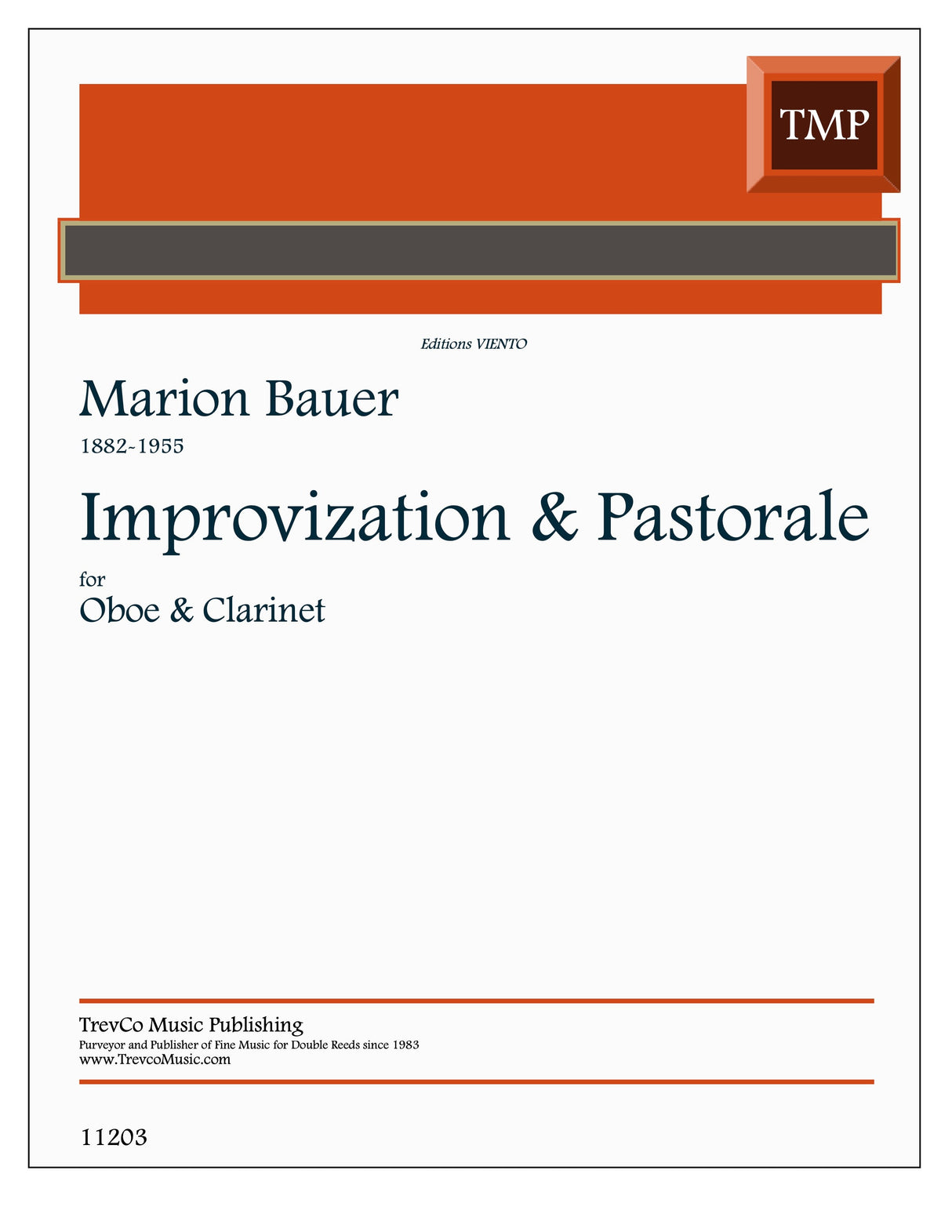 Bauer: Improvization & Pastorale, Op. 22, Nos. 2 & 3