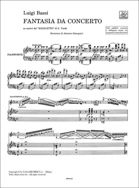 Verdi-Bassi: Rigoletto - "Fantasia da concerto"