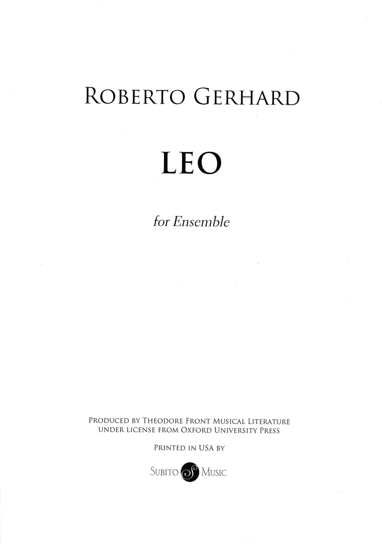 Gerhard: Leo