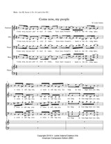 H.L. Adams: Come Now, My People