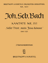 Bach: Süßer Trost, mein Jesus kömmt, BWV 151