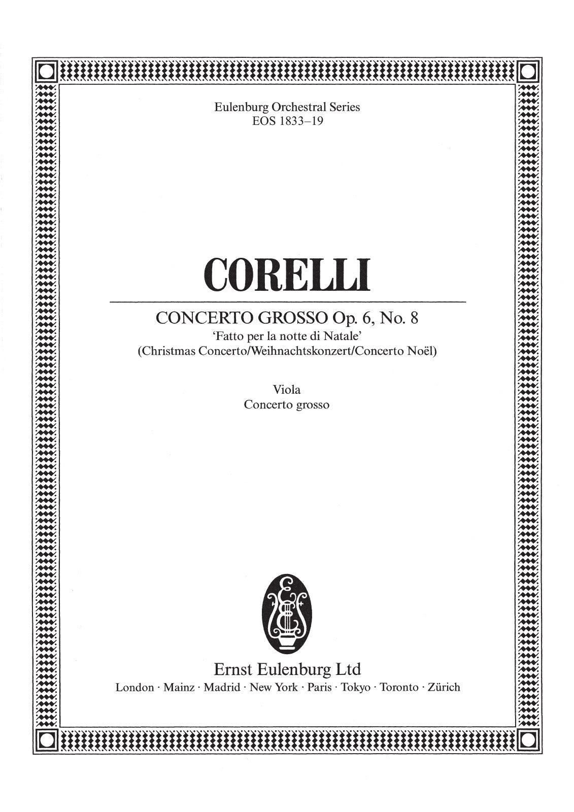 ⭐︎Coroページ⭐︎ Corelli: Concerto grosso in G Minor, Op. 6, No. 8 – Ficks Music