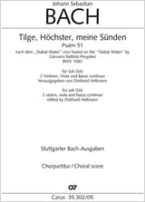 Pergolesi-Bach: Tilge, Höchster, meine Sünden, BWV 1083