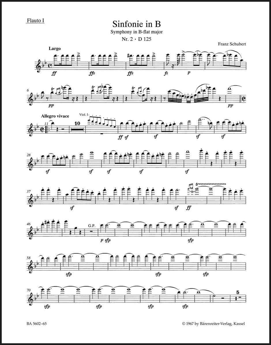 Schubert: Symphony No. 2 in B-flat Major, D 125