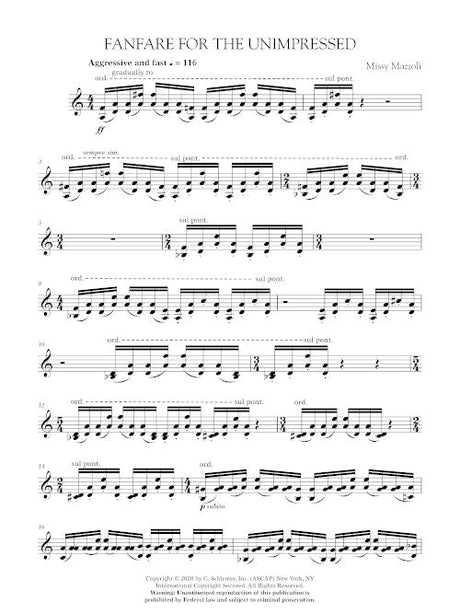Mazzoli: Fanfare for the Unimpressed