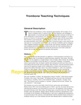 Knaub: Trombone Teaching Techniques