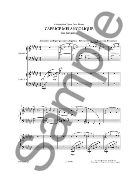 Hahn: Caprice mélancolique & autres pièces