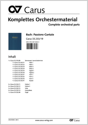 C.P.E. Bach: Passions-Cantate