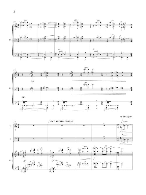 Frank: Las cinco lunas de Lorca (Version for Countertenor, SATB Choir, & Piano)