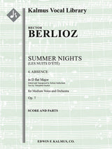 Berlioz: Absence, Op. 7, No. 4 (transposed in D-flat Major)