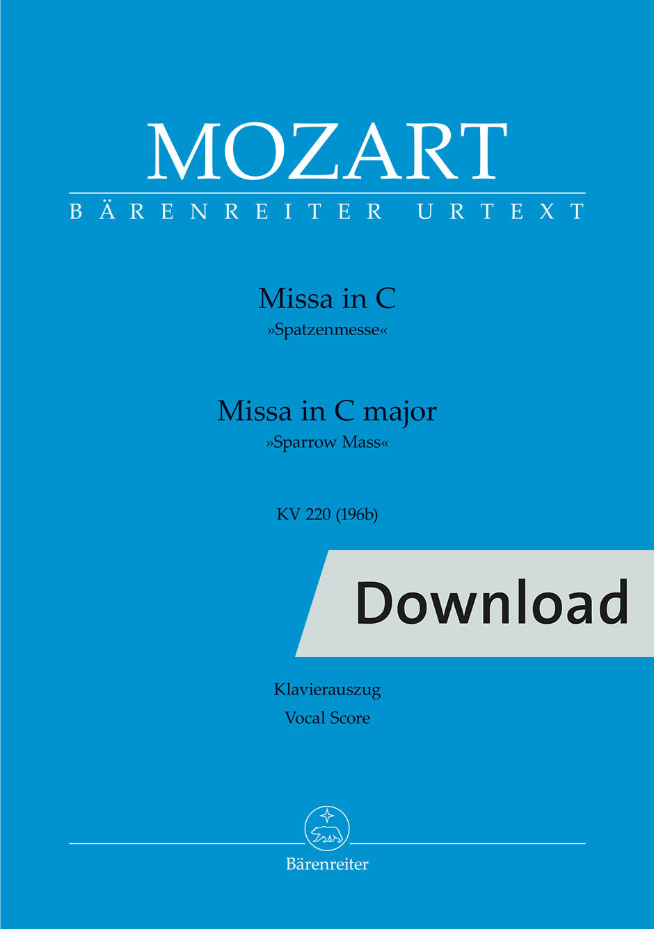 Mozart: Missa in C Major, K. 220 (196b)