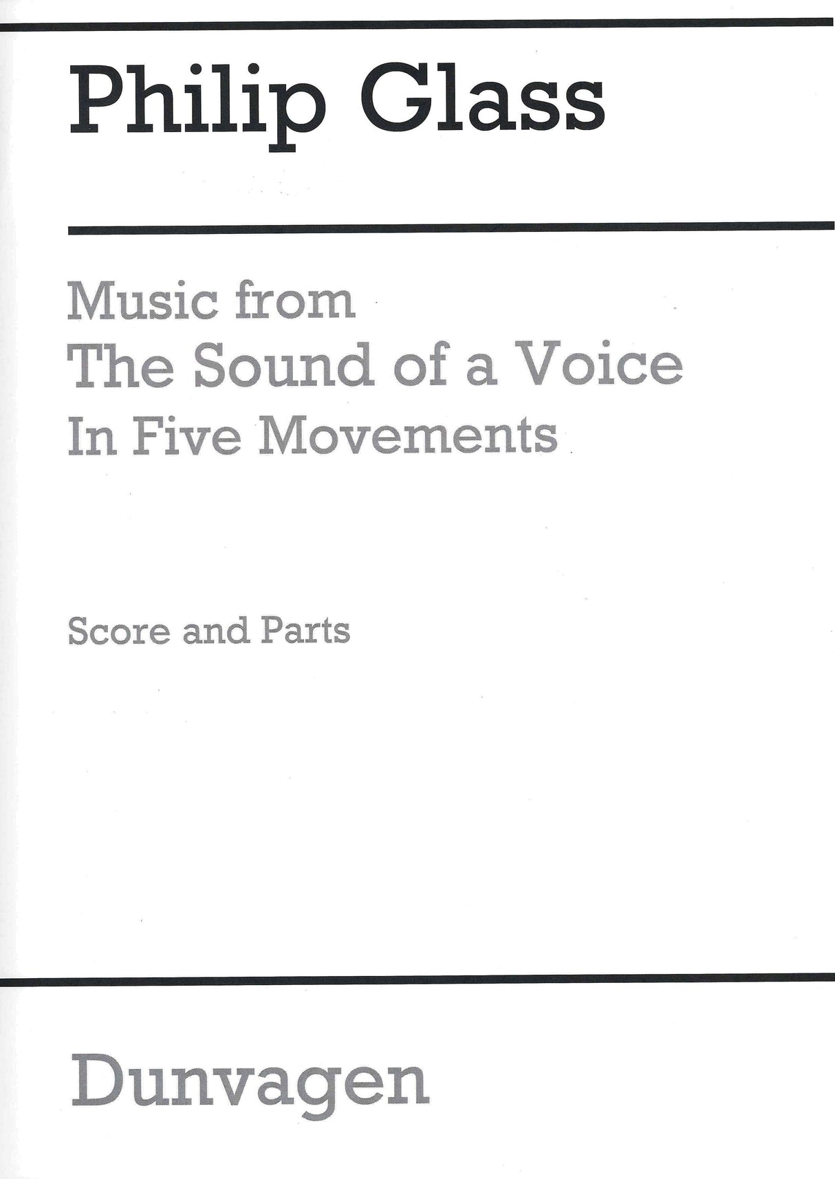 Glass: Music From The Sound of a Voice