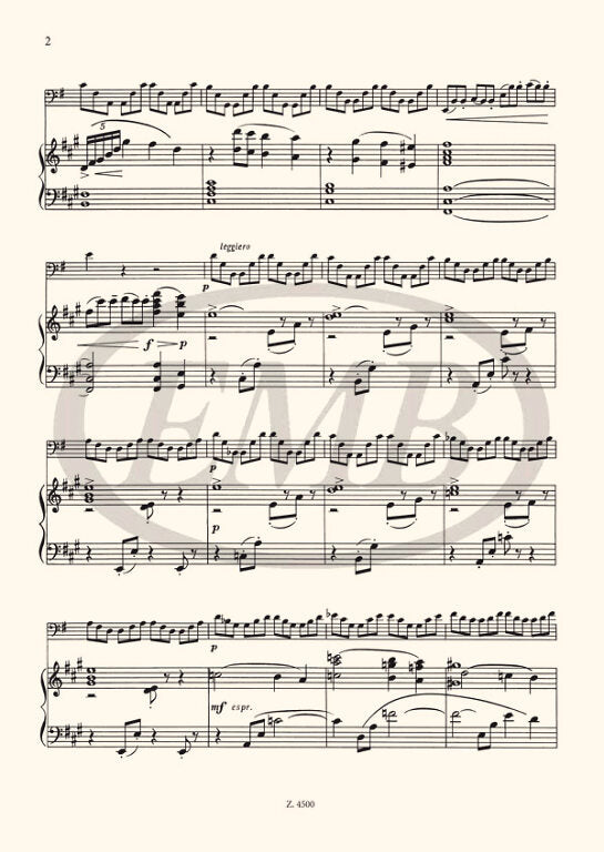 Montag: Etude for Double Bass and Piano