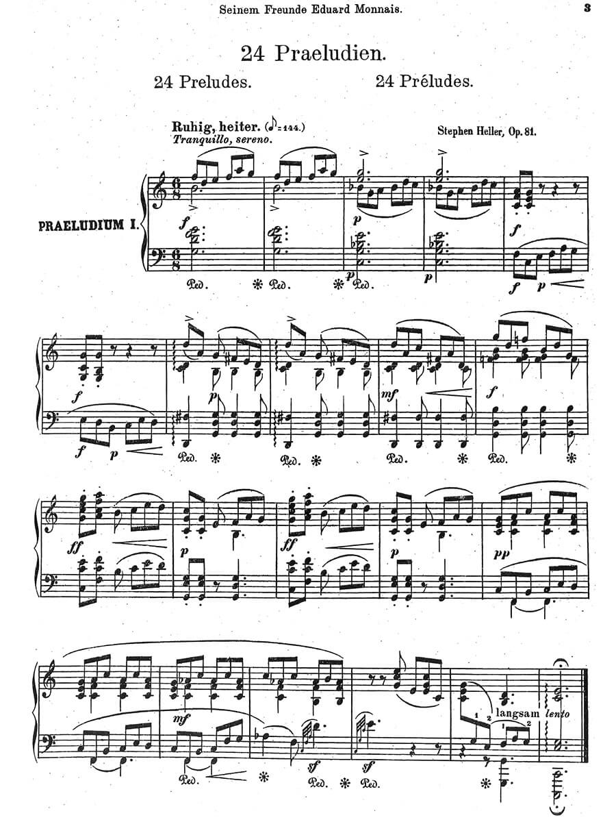 Heller: 24 Preludes, Op. 81