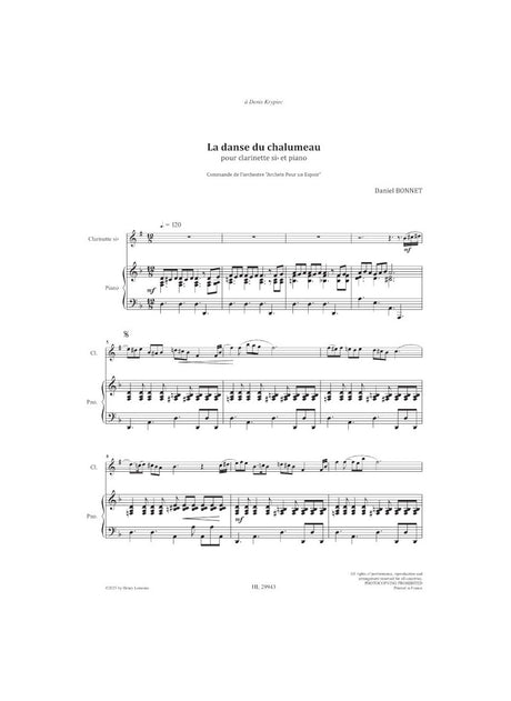 Bonnet: La Danse du chalumeau