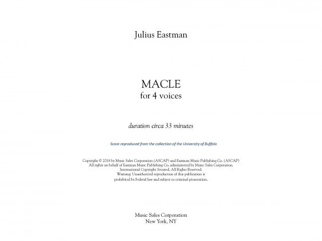Eastman: Macle