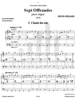 Bédard: Sept Offrandes