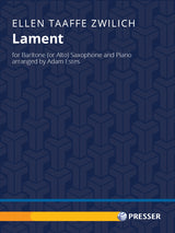 Zwilich: Lament (arr. for saxophone & piano)