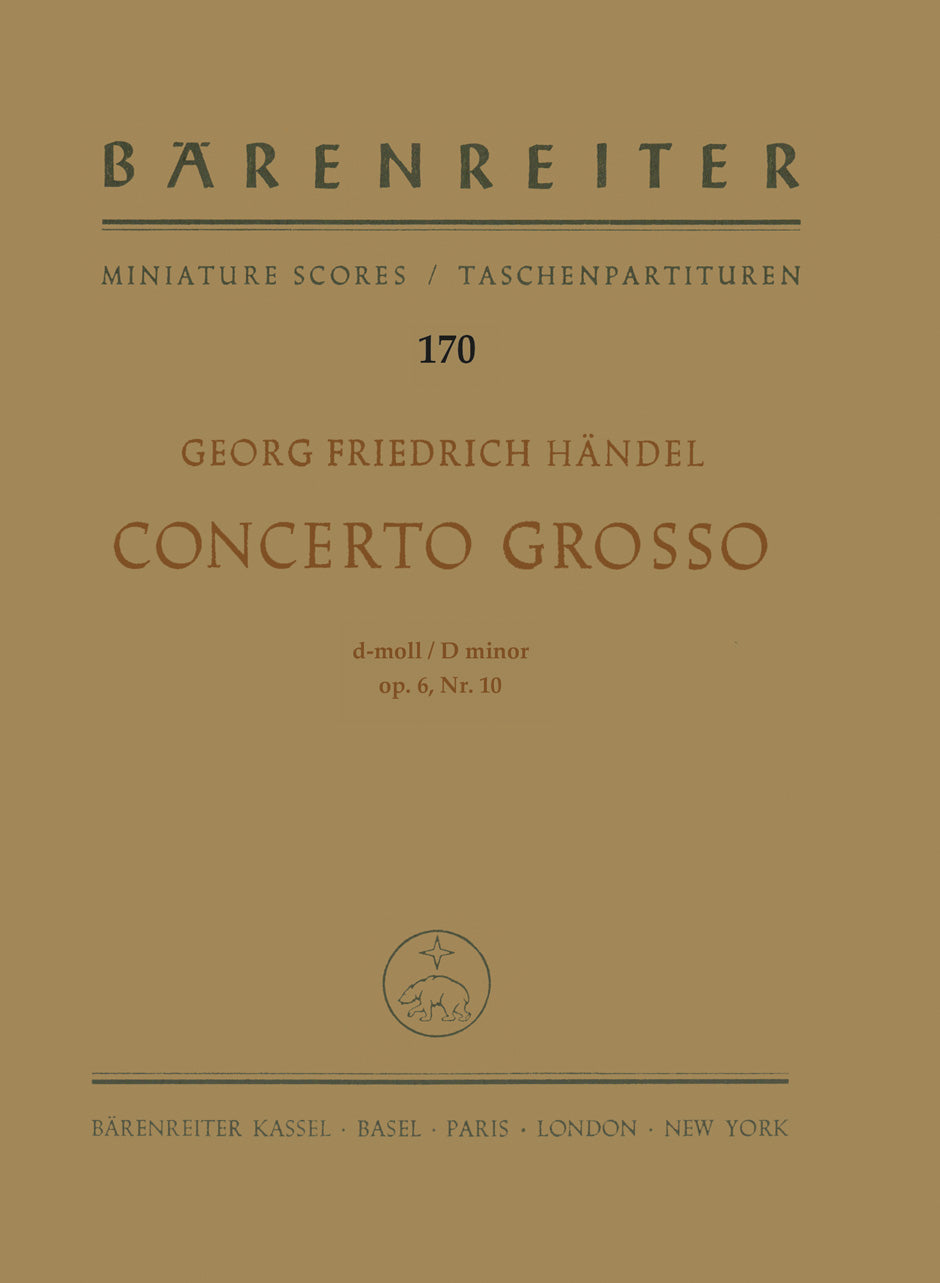 Handel: Concerto grosso in D Minor, HWV 328, Op. 6, No. 10 – Ficks