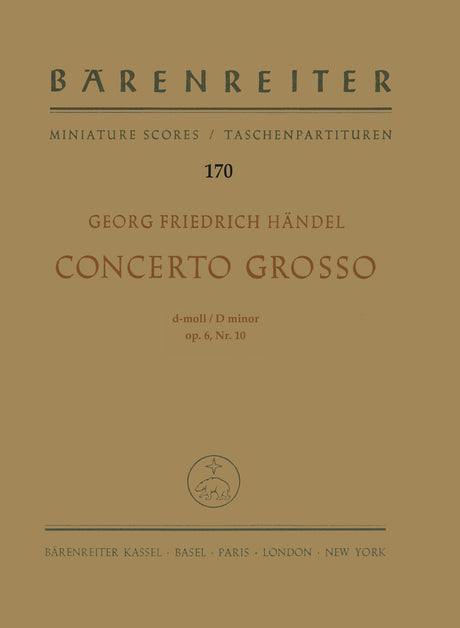 Handel: Concerto grosso in D Minor, HWV 328, Op. 6, No. 10
