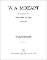 Mozart: Missa brevis in F Major, K. 192 (186f)