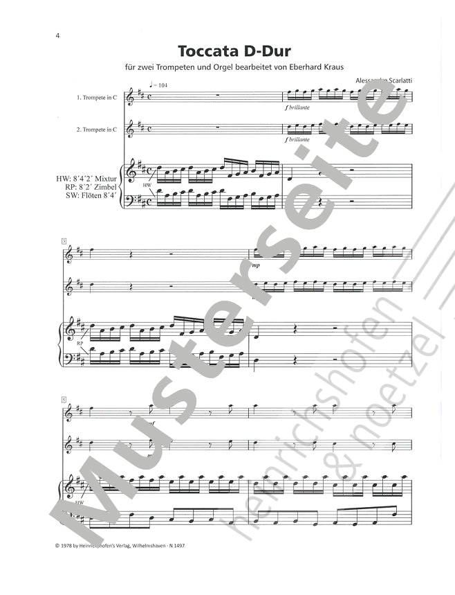 A. Scarlatti: Toccata in D Major (arr. for 2 trumpets & organ)