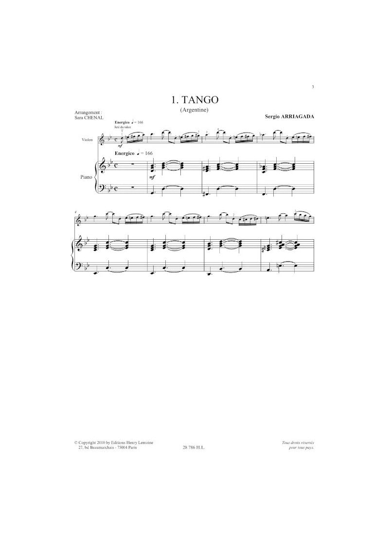 Arriagada: 5 Danses latino américaines