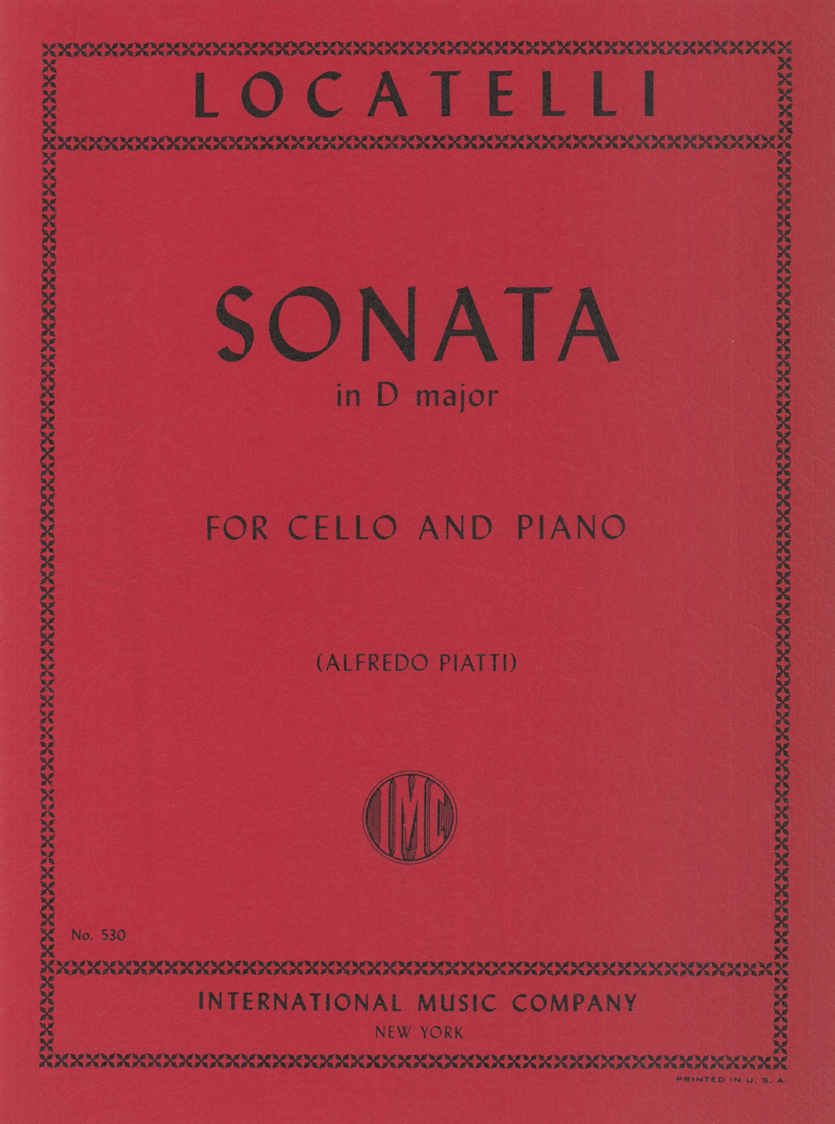 Locatelli: Cello Sonata in D Major