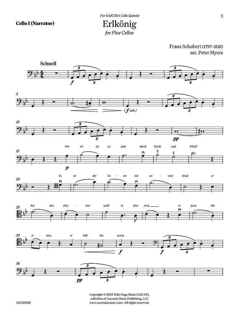 Schubert: Erlkönig, Op. 1, D 328