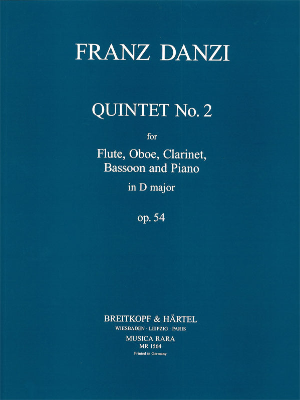 Danzi: Quintet No. 2 in D Major, Op. 54