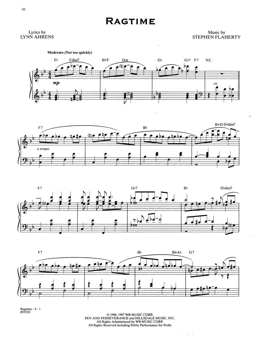 Ragtime - Vocal Selections