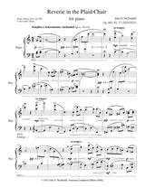 McDonald: Reverie in The Plaid Chair, Op. 687, No. 27