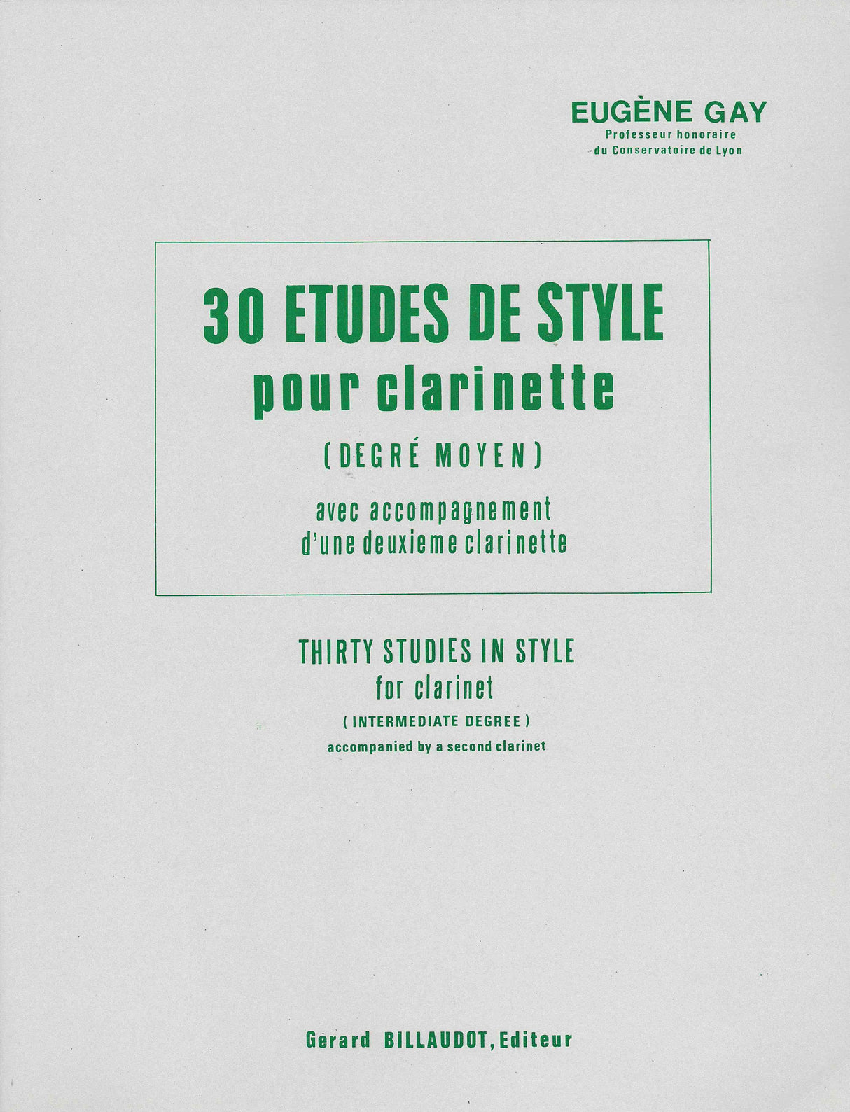 Gay: 30 études de style