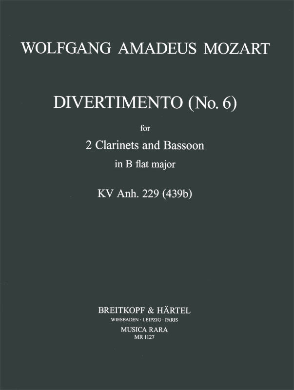Mozart: Divertimento in B-flat Major