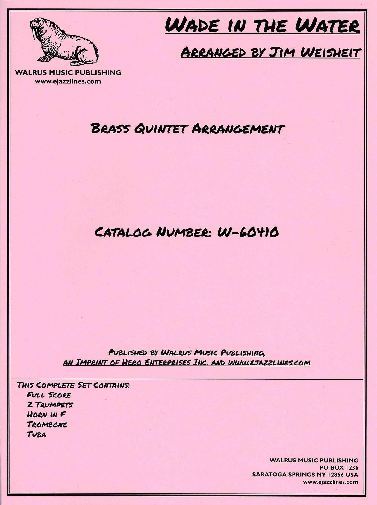 Wade in The Water (arr. for brass quintet)