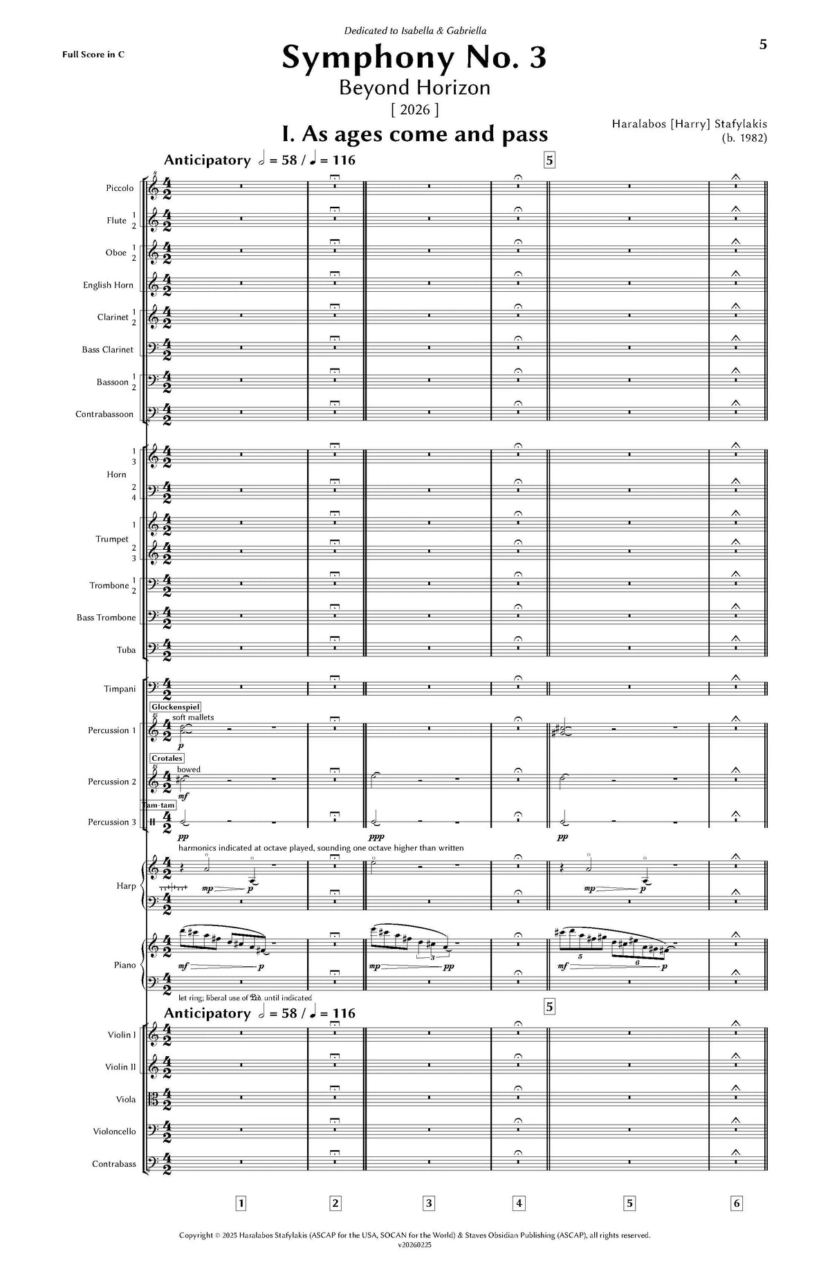 Stafylakis: Symphony No. 3 ("Beyond Horizon")