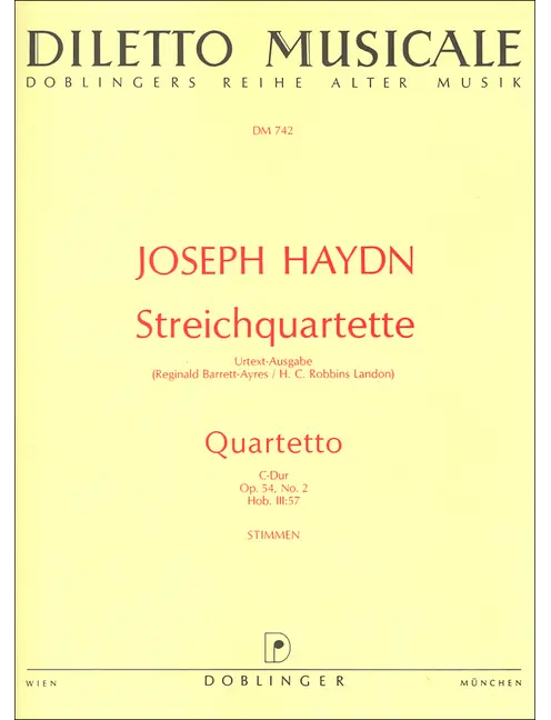 Haydn: String Quartet in C Major, Hob. III:57, Op. 54, No. 2