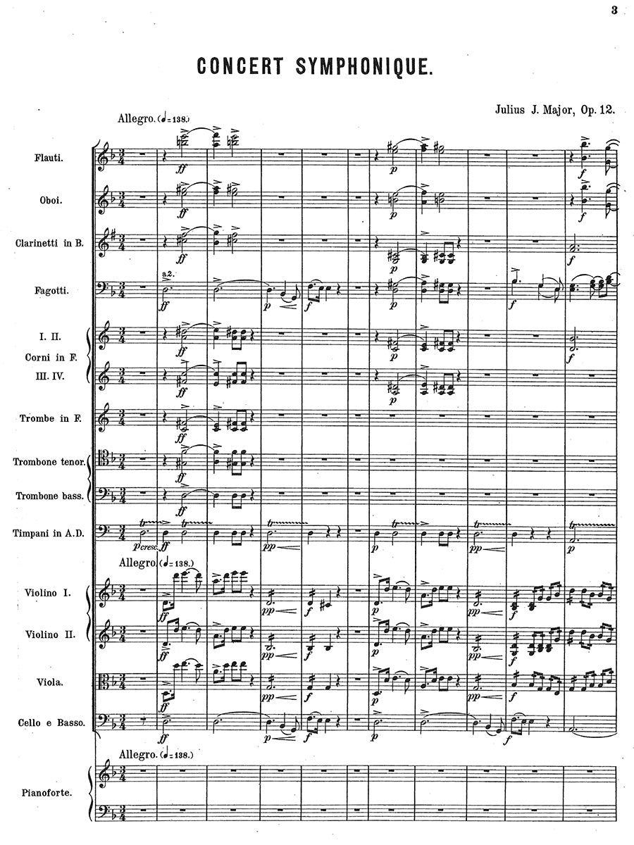 Major: Concerto symphonique, Op. 12