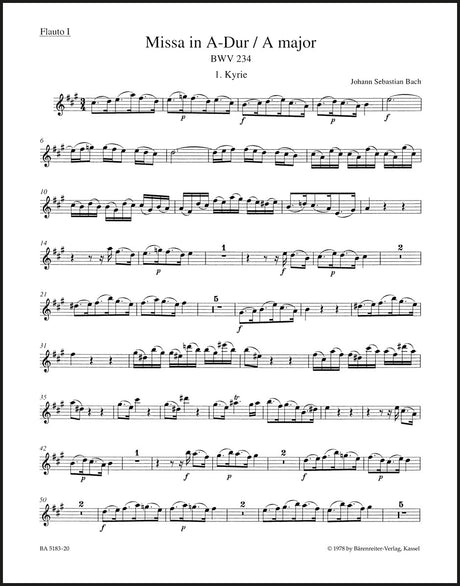 Bach: Missa in A Major, BWV 234