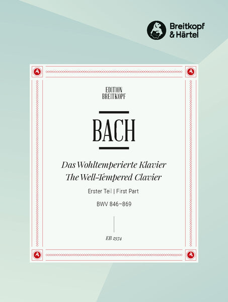 Bach: The Well-Tempered Clavier - Book 1, BWV 846-869 – Ficks Music